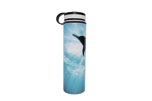 24oz Dolphin Eclipse Flask