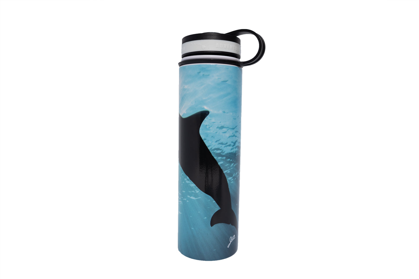 24oz Dolphin Eclipse Flask